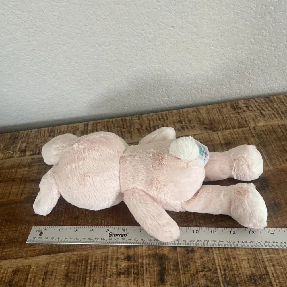 Baby Gund Roise the Bunny Rabbit Plush Pink White Bow Stuffed Animal 6066016